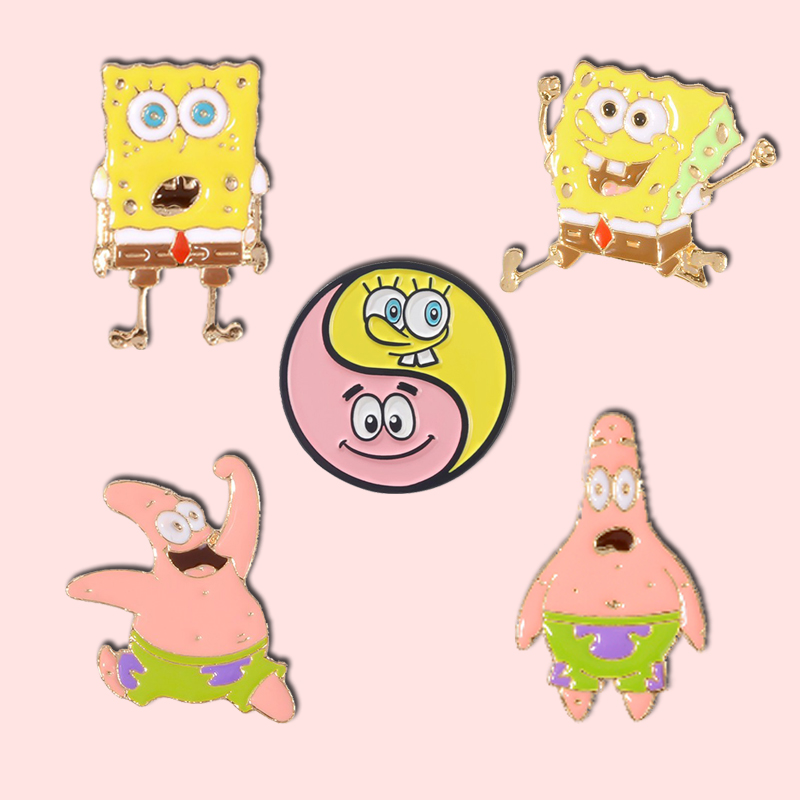 海绵宝宝别针徽章可爱的小饰品