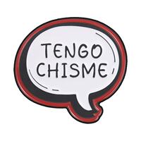 ins Pink Spanish slang metal brooch, Latin American gossip, funny and quirky girl backpack decoration thumbnail 4