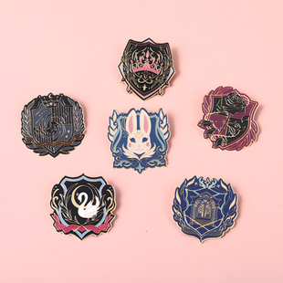 JK学院风金属徽章胸针男女衣服包包别针配饰设计感极乐宴学生勋章