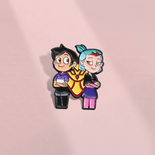 猫头鹰魔法社卡通金属胸针创意男女学生背包衣服装饰品勋章