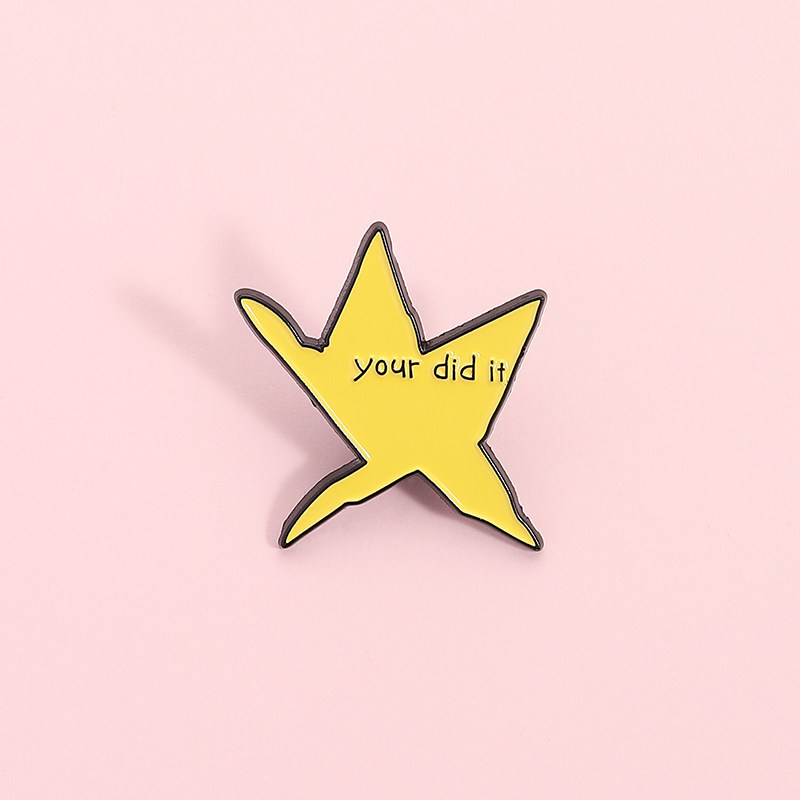 你做到了简洁短语星星胸针金属徽章男女背包勋章扣针配饰品,饰品/流行首饰/时尚饰品新,胸针,淘宝优惠券,粉丝福利购,淘宝优惠卷