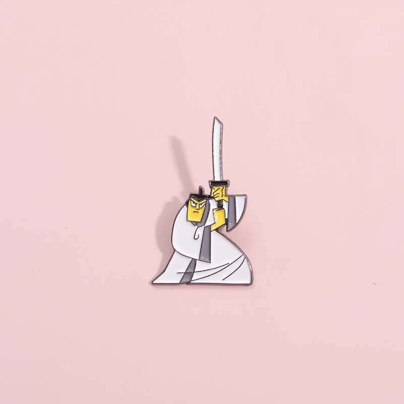 武士杰克胸针冒险动画灵感徽章