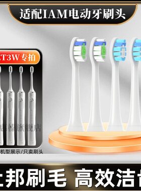 适用IAM电动牙刷刷头ET3W牙刷头IST3WR声波替换头软毛成人清洁