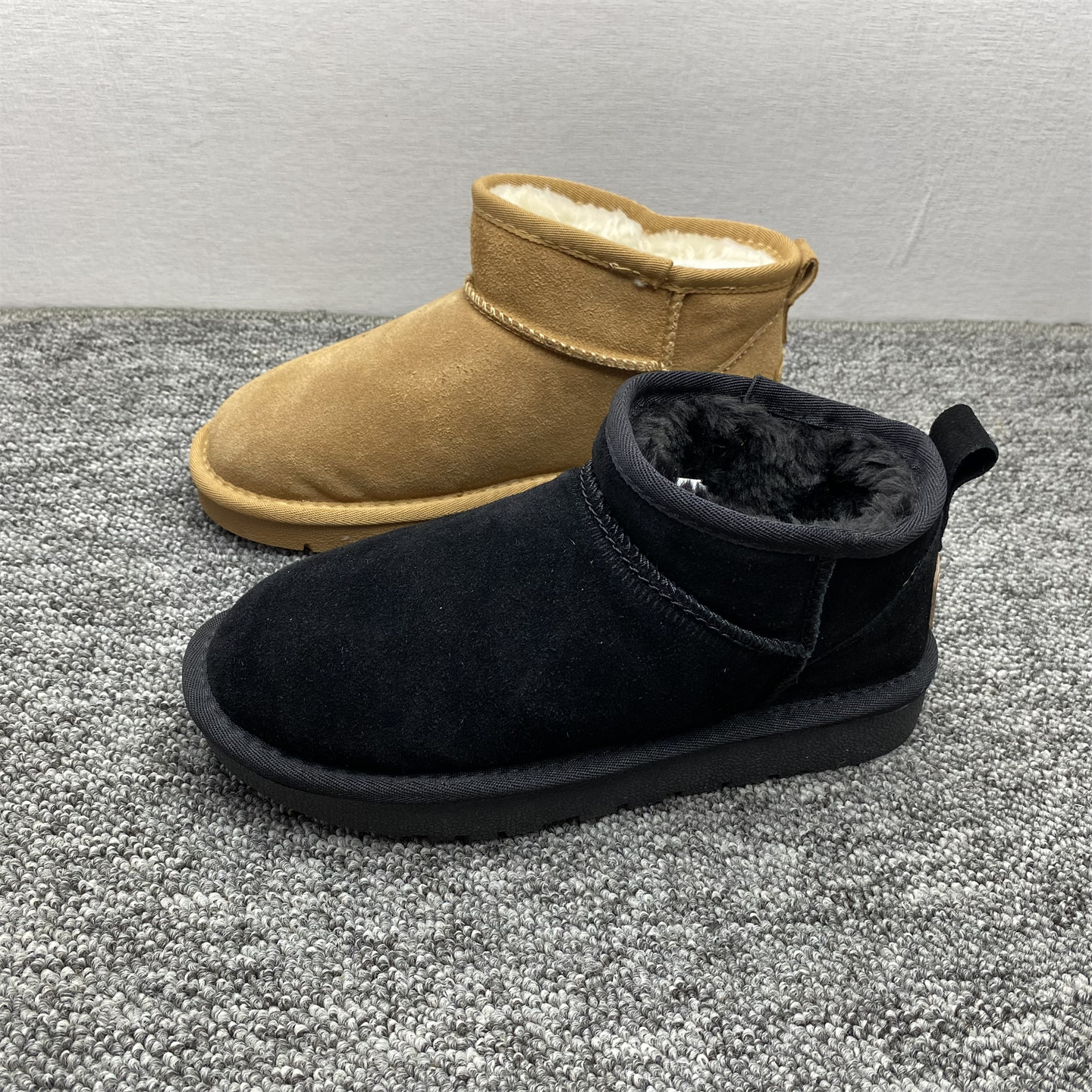 特价瑕疵处理磨砂牛皮真皮雪地靴女冬季加绒平底防滑短筒保暖棉鞋,女鞋,时尚雪地靴,淘宝优惠券,粉丝福利购,淘宝优惠卷