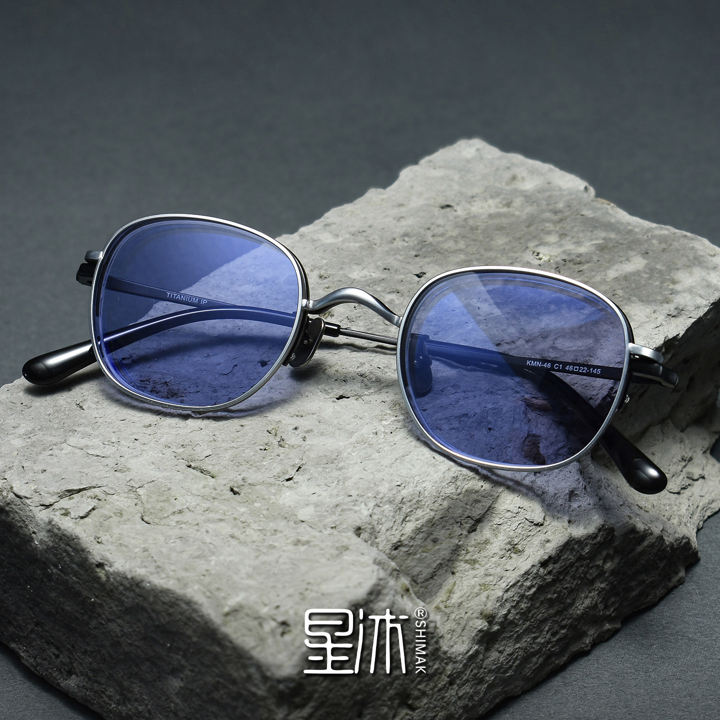 超轻复古纯钛磁吸式近视眼镜男文艺方形大脸多功能偏光墨镜防蓝光