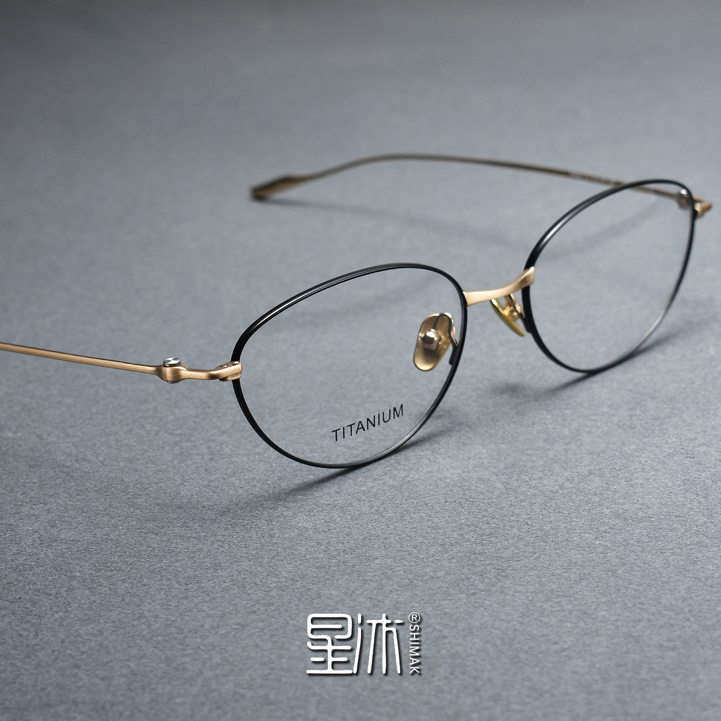 星沐韩版复古超轻纯钛猫眼眼镜框