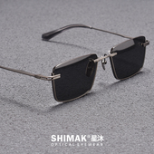 超轻纯钛偏光近视黑墨镜男款 高级感开车专用2023新款 防紫外线痞帅