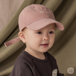 韩国进口婴儿童帽子秋季 鸭舌帽男女宝宝棒球帽遮太阳帽 时尚 新款