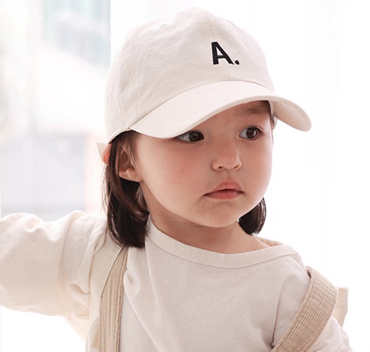 韩国进口春季新款时尚婴幼儿童鸭舌帽男女宝宝超萌遮太阳棒球帽子