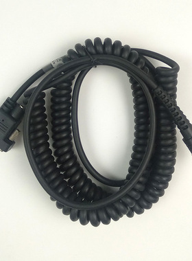 Datalogic得利捷PD9530 9531 PM8500扫描枪线RS232串口伸缩弹簧线