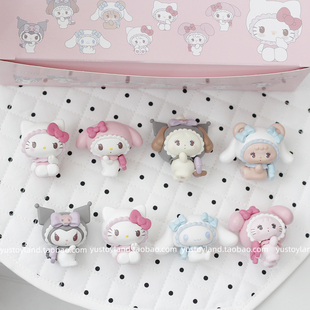 mikko联名HelloKitty美乐蒂盲盒手办软萌桌面装饰摆件女生日礼物