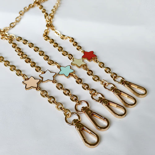 双面五角星星链条包带