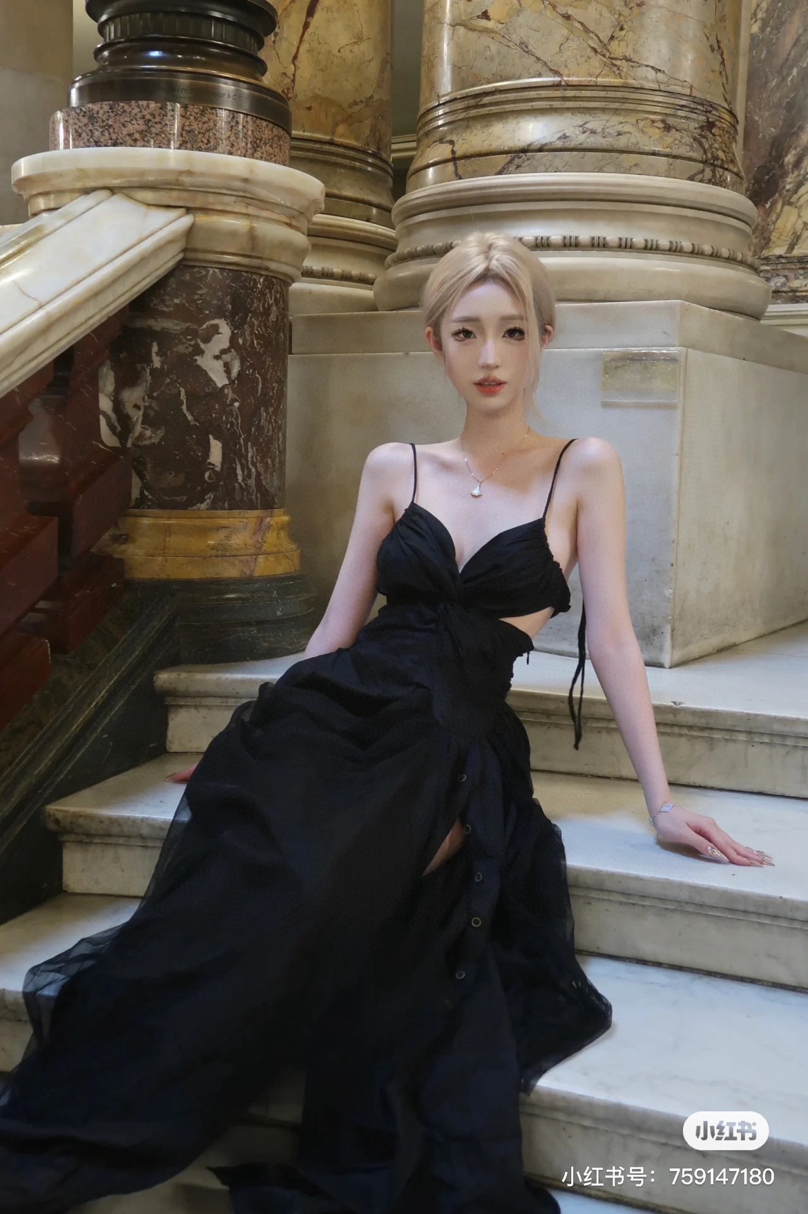 JAGEECHEN蝴蝶纱纱连衣裙