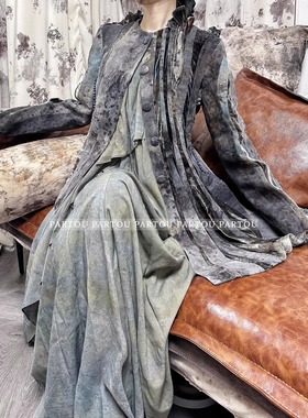 【6折】依楚玛 Yid'phrogma 24aw 蓝紫色坛城花朵夹克 【PARTOU】