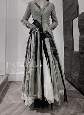 ISAEI 暗黑小众 女士 长款手工绣花外套 PARTOU品牌集合店