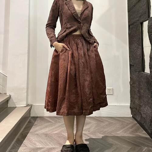 ISAEI染薯莨染亚麻套装