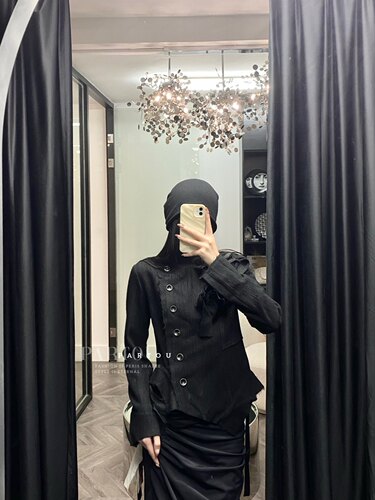 JAGEECHEN蔷薇羊毛外套