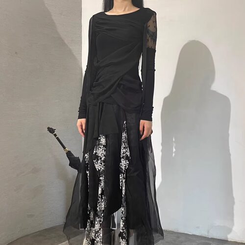 JageeChen·绷带丝绸羊毛上衣