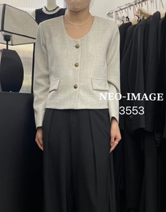Image新形象2023秋季 西装 女装 无领小香短款 3553 外套设计师款 Neo