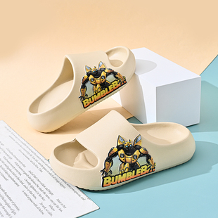 大黄蜂儿童拖鞋男童凉拖鞋室内居家防滑男孩宝宝中大童软底凉拖潮