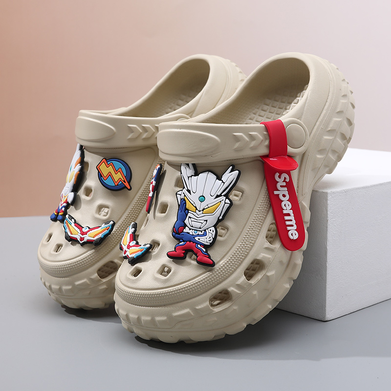 奧特曼男童2025夏季兒童洞洞鞋