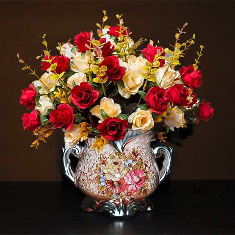 Artificial Flower Dried flowers a living room Decoration bedroom ornament Artificial flower Botany rose Bouquet of flowers orchid Rose Teain the Home accessories , Frame/Frames  category - from Buy2taobao.com to provide professional Taobao agent buy service