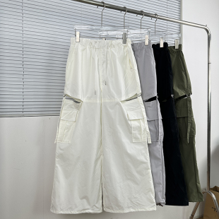 松紧休闲裤 春夏薄款 岛国单定制ins高街潮人ootd 这设计感没谁了