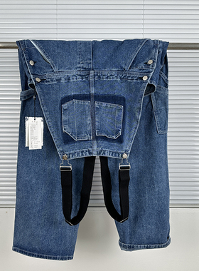 泡cai小姐@改款卡ha特工装背带裤 休闲百搭水洗宽松直筒牛仔裤