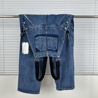 泡cai小姐@改款卡ha特工装背带裤 休闲百搭水洗宽松直筒牛仔裤