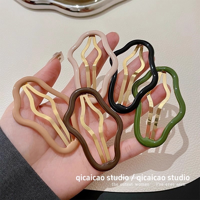 镂空云朵发夹女侧边刘海夹bb夹