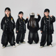 黑色牛仔套装 迪克家嘻哈童装 潮牌街舞儿童潮服炸街酷帅hiphop美式