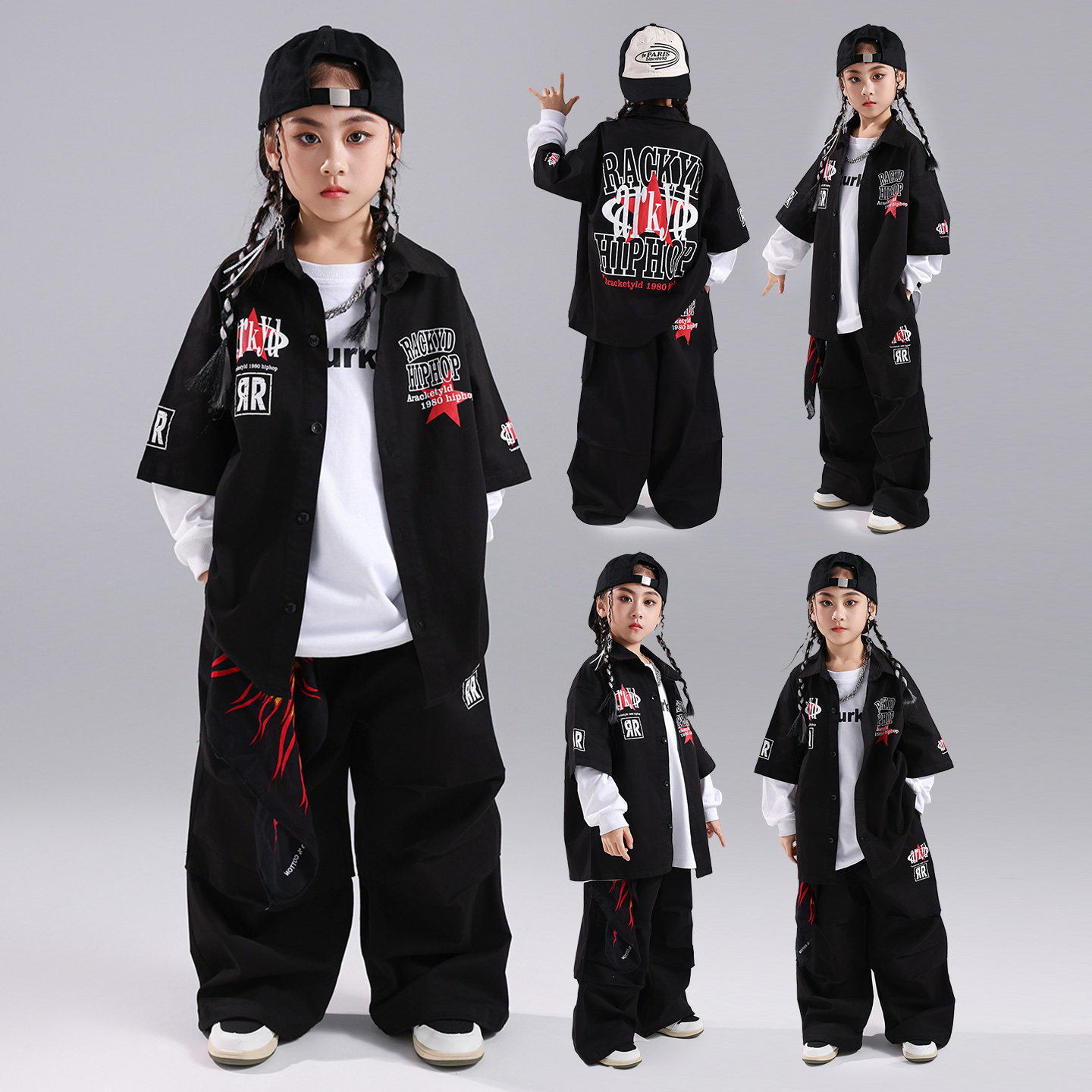 街舞炸街套装hiphop嘻哈风