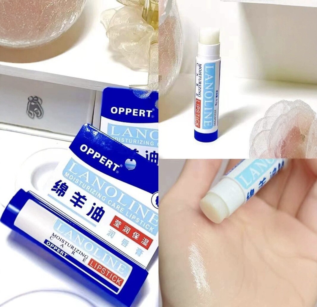澳洲进口OPPERT澳佩尔绵羊油润唇膏 维E保湿滋润唇部护理补水4.5g