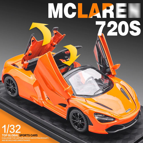 新款 一件1:32迈凯伦720S合金跑车模型儿童金属玩具车摆件 - 封面