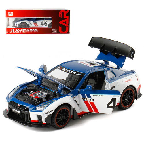 新款 1:22跑车GTR合金声光汽车模型儿童玩具车[泡沫盒]嘉业