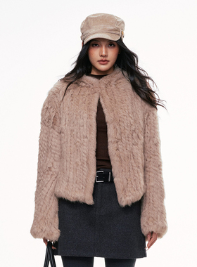 CHILL ZOEY外套女轻奢风高级感柔软连帽短款2025冬季新款官方授权