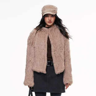 新款 2025冬季 官方授权 ZOEY外套女轻奢风高级感柔软连帽短款 CHILL