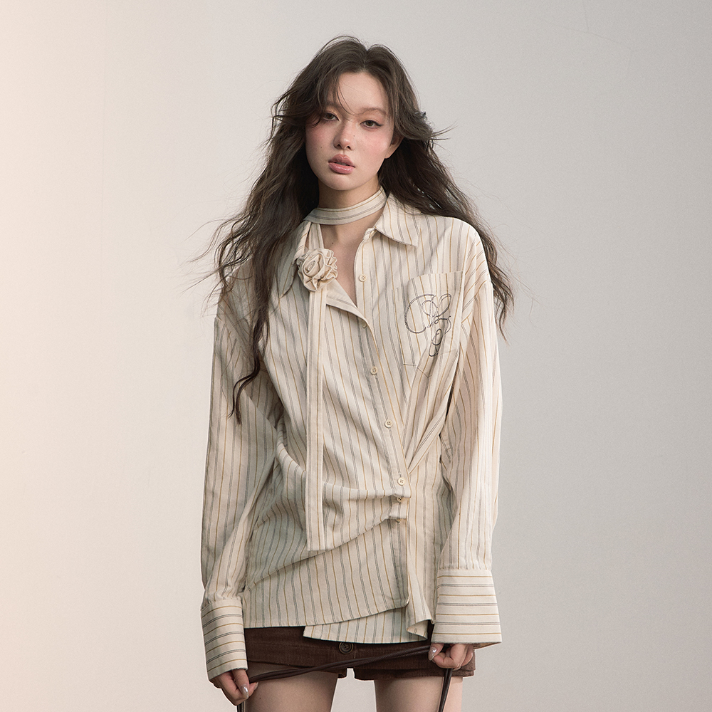 VIAPITTI衬衫设计感两穿腰带