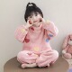 新款 清仓 女童400克加厚双面暖绒睡衣秋冬季 宝儿童法兰绒家居服