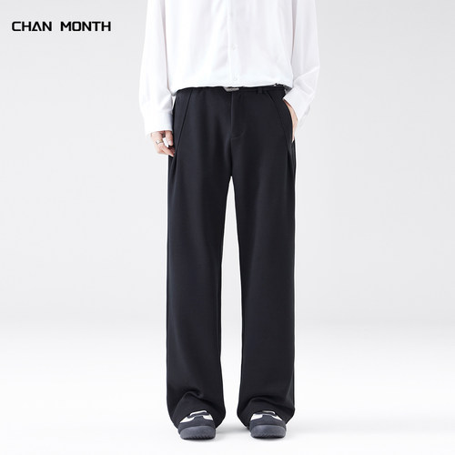 CHANMONTH春季运动织休闲长裤男