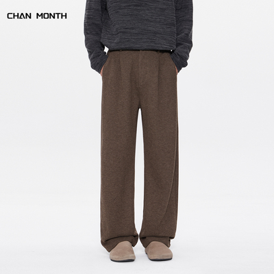 CHANMONTH美式棉羊毛休闲裤男款