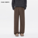 CHAN 男秋冬慵懒感宽松直筒老钱风休闲长裤 MONTH美式 棉羊毛西裤