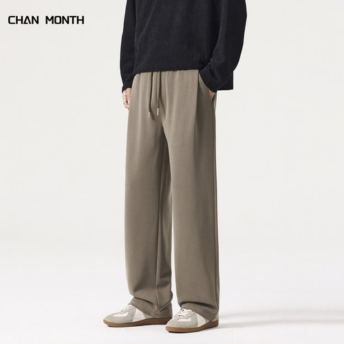 CHANMONTH秋季老钱风垂感休闲裤