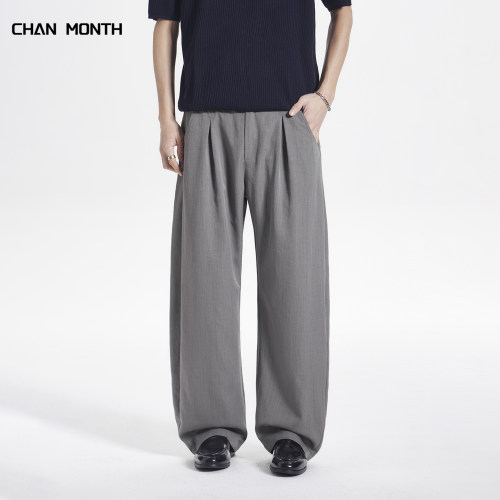 CHANMONTH美式夏季弯刀休闲裤男