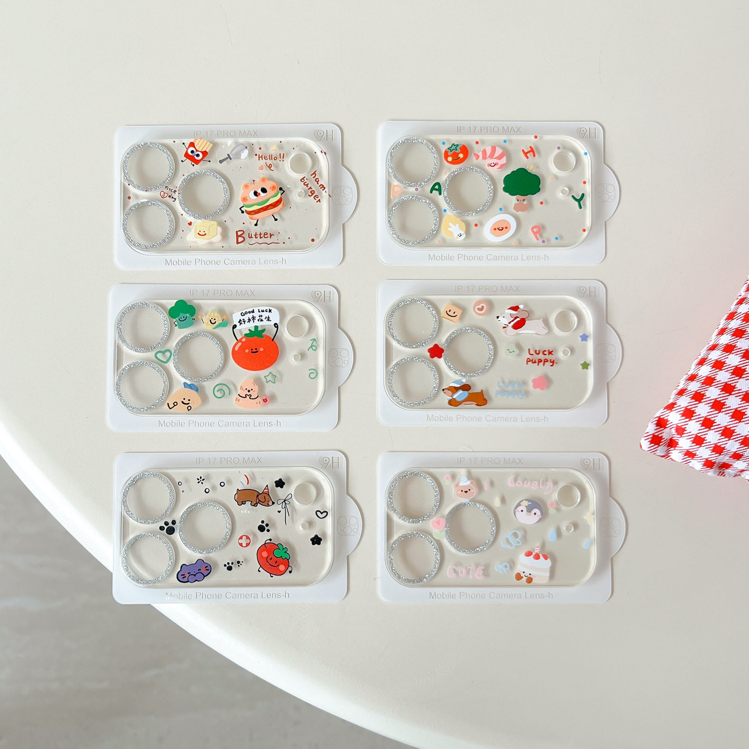 适用于苹果17PM镜头膜17promax系列卡通闪粉17pro卡通保护膜蔬菜,3C数码配件,数码屏幕贴膜,淘宝优惠券,粉丝福利购,淘宝优惠卷