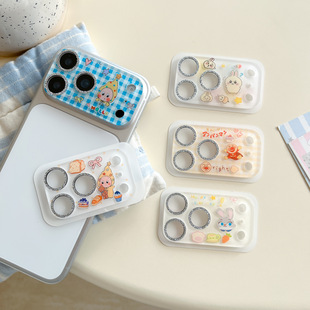 适用于星星人镜头膜苹果17PROMAX闪粉镜头17系列卡通17pro保护膜