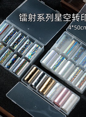 人鱼姬水波纹星空镭射偏光转印纸