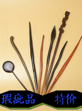特价清仓瑕疵品/原创新中式高级感现代古风紫光檀木头木质发簪子