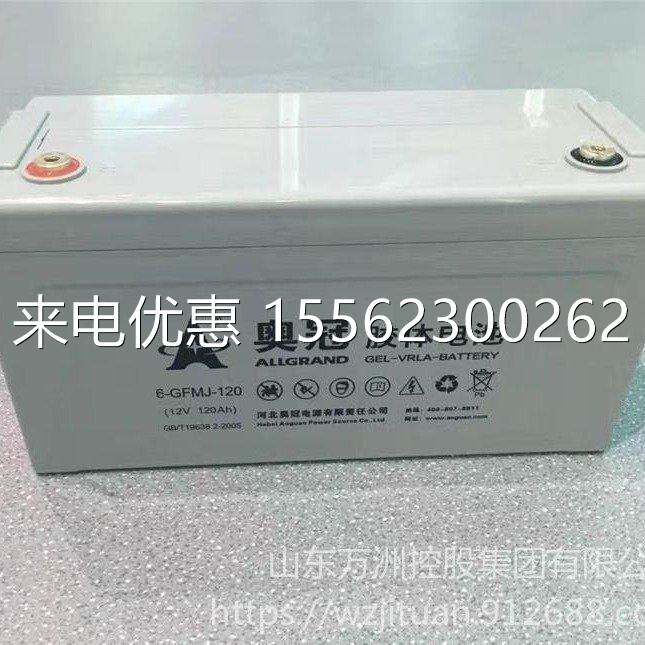 奥冠蓄电池6-GFMJ-120 胶体12V120AH太阳能储能发电设备专用