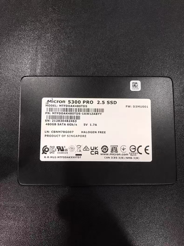 美光5300 PRO 480G sata接口SSD企业级固态硬盘